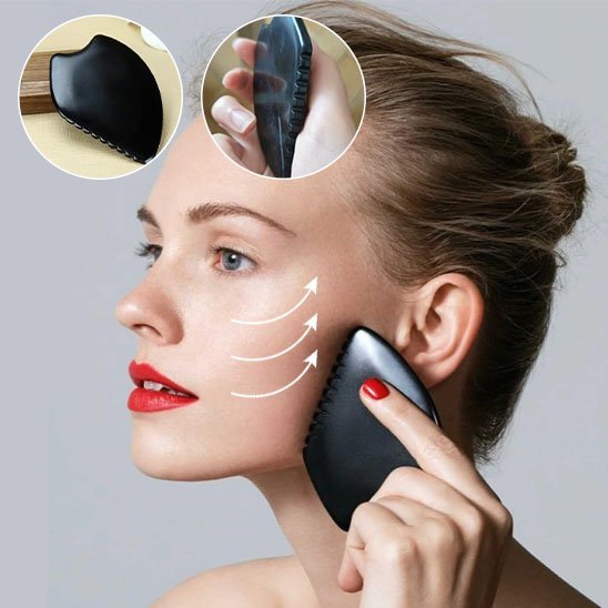 Pierre gua sha | Jade Naturel - Beautefutee