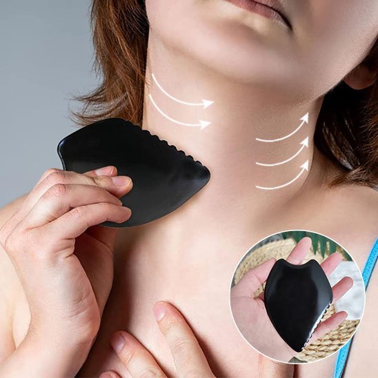 Pierre gua sha | Jade Naturel - Beautefutee